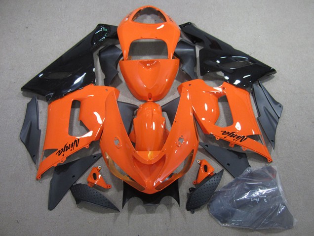 Abs Kit Completos Carenagem Moto ZX6R 05-06 - Laranja Preto Ninja
