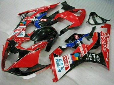 Abs Kits Carenagem Moto GSXR 1000 K3 03-04 - Vermelho