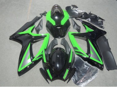 Abs Kits Carenagem Moto GSXR 600 K6 06-07 - Preto Verde