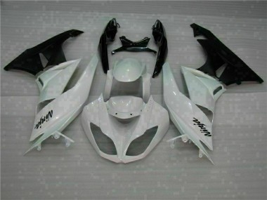 Abs Kits Carenagem Moto ZX6R 09-12 - Branco Preto