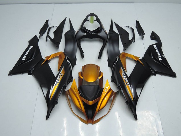 Abs Kits Carenagem Moto ZX6R 13-18 - Preto Ouro Abs Kits Carenagem Moto ZX6R 13-18 - Preto Ouro