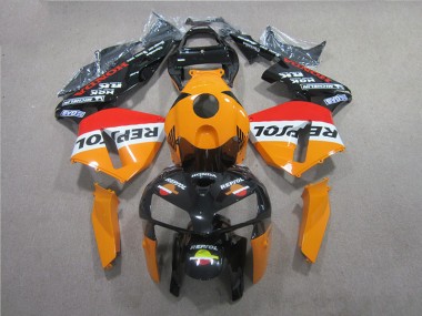 Abs Kits Completos Carenagem Moto CBR 600RR 05-06 - Laranja Preto Repsol