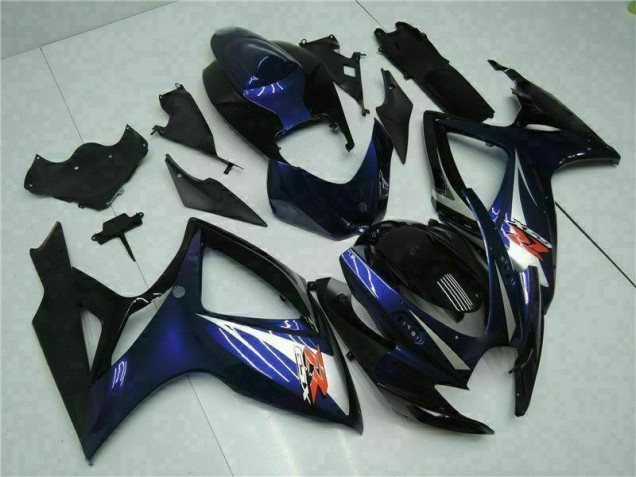 Abs Kits Completos Carenagem Moto GSXR 600 / 750 K6 06-07 - Preto Azul Abs Kits Completos Carenagem Moto GSXR 600 / 750 K6 06-07 - Preto Azul