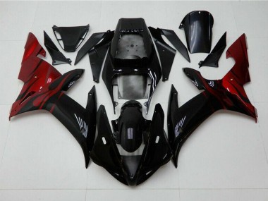 Abs Kits Completos Carenagem Moto R1 04-06 - Preto Vermelho