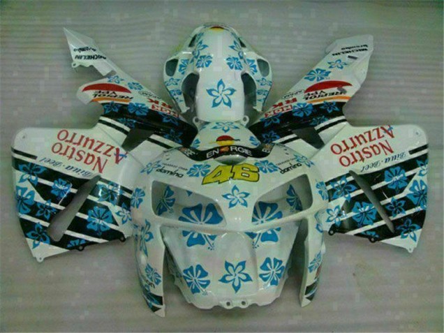 Abs Moto Plástico CBR 600RR 05-06 - Branco Azul Nastro Azzurro 46 Abs Moto Plástico CBR 600RR 05-06 - Branco Azul Nastro Azzurro 46
