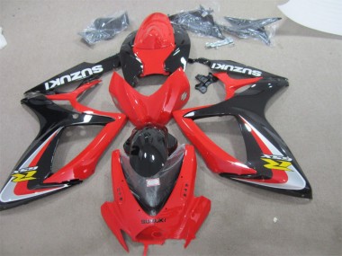 Abs Moto Plástico GSXR 600 K6 06-07 - Vermelho Preto