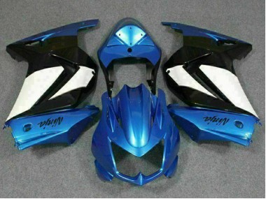 Abs Moto Plásticos EX250 08-12 - Azul Branco Preto Ninja