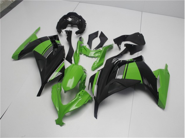 Abs Moto Plásticos EX300 13-16 - Verde Preto Abs Moto Plásticos EX300 13-16 - Verde Preto