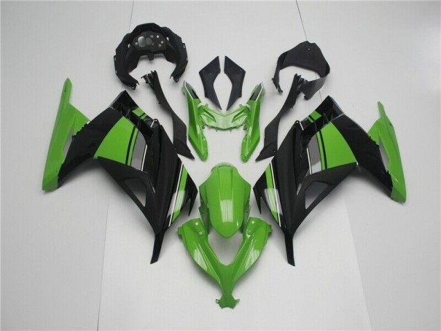 Abs Moto Plásticos EX300 13-16 - Verde Preto Abs Moto Plásticos EX300 13-16 - Verde Preto