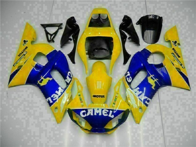 Abs Moto Plásticos R6 98-02 - Amarelo Azul Abs Moto Plásticos R6 98-02 - Amarelo Azul