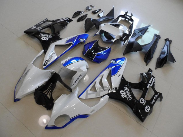 Abs Moto Plásticos S1000RR 09-14 - Branco Azul Abs Moto Plásticos S1000RR 09-14 - Branco Azul