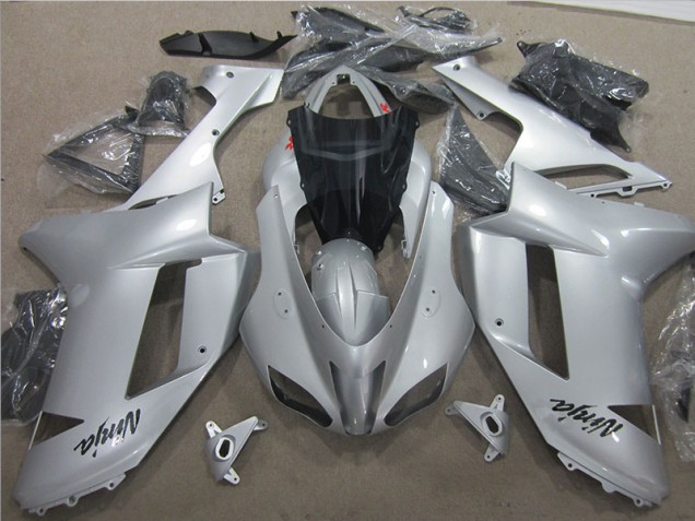 Abs Moto Plásticos ZX6R 07-08 - Prata Abs Moto Plásticos ZX6R 07-08 - Prata