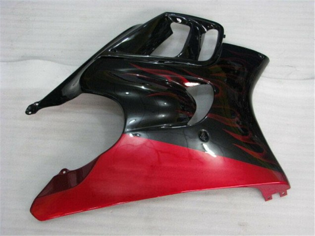 Abs Motocicleta Plástico CBR 600 F3 95-98 - Preto Vermelho Chama Abs Motocicleta Plástico CBR 600 F3 95-98 - Preto Vermelho Chama