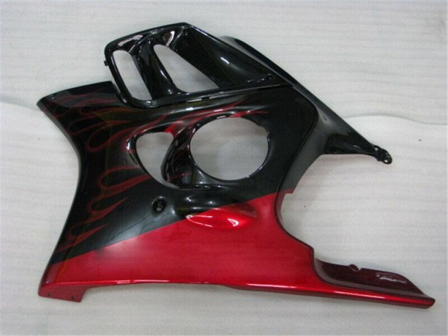 Abs Motocicleta Plástico CBR 600 F3 95-98 - Preto Vermelho Chama Abs Motocicleta Plástico CBR 600 F3 95-98 - Preto Vermelho Chama