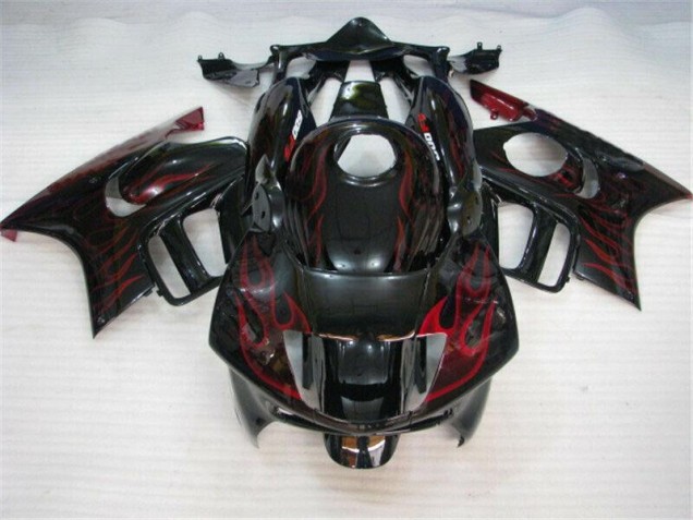 Abs Motocicleta Plástico CBR 600 F3 95-98 - Preto Vermelho Chama Abs Motocicleta Plástico CBR 600 F3 95-98 - Preto Vermelho Chama