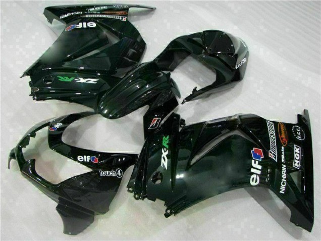 Abs Motocicleta Plástico EX250 08-12 - Preto Abs Motocicleta Plástico EX250 08-12 - Preto