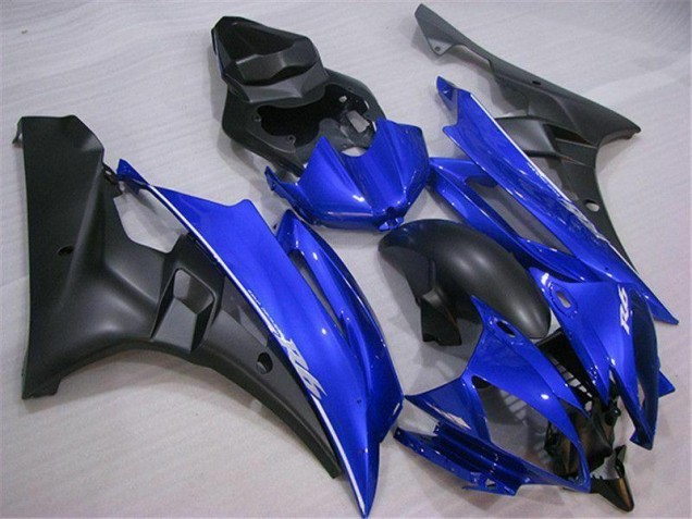 Abs Motocicleta Plástico R6 06-07 - Azul Preto Abs Motocicleta Plástico R6 06-07 - Azul Preto