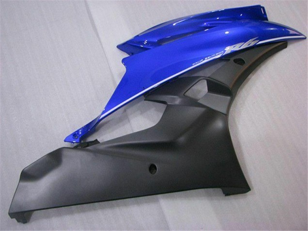 Abs Motocicleta Plástico R6 06-07 - Azul Preto Abs Motocicleta Plástico R6 06-07 - Azul Preto