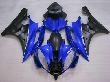 Abs Motocicleta Plástico R6 06-07 - Azul Preto