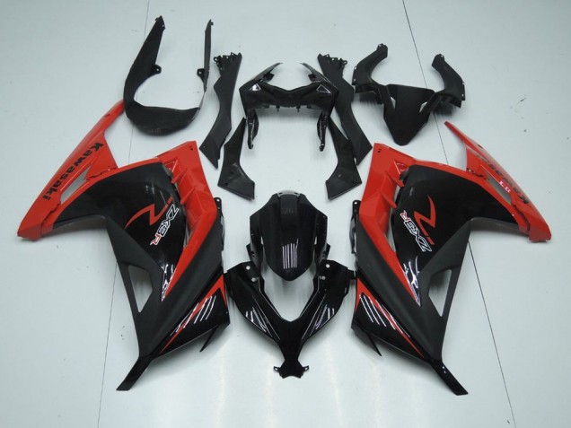 Abs Motocicleta Plástico ZX 300R 13-16 - Vermelho Preto Abs Motocicleta Plástico ZX 300R 13-16 - Vermelho Preto