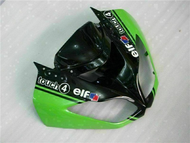 Abs Motocicleta Plástico ZX6R 09-12 - Verde Preto Abs Motocicleta Plástico ZX6R 09-12 - Verde Preto