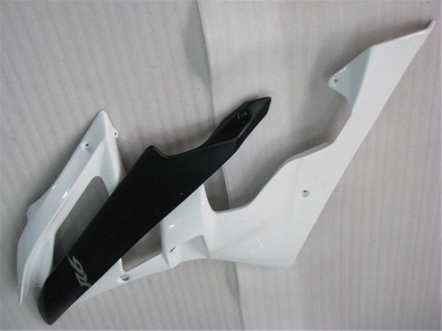 Abs Motocicleta Plásticos R6 06-07 - Branco Preto Abs Motocicleta Plásticos R6 06-07 - Branco Preto