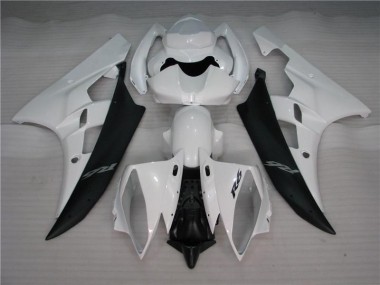 Abs Motocicleta Plásticos R6 06-07 - Branco Preto