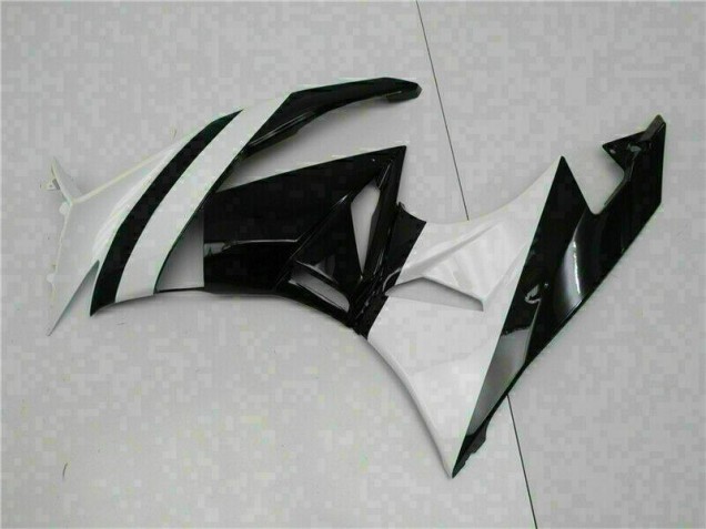 Abs Motocicleta Plásticos ZX6R 09-12 - Branco Preto Abs Motocicleta Plásticos ZX6R 09-12 - Branco Preto
