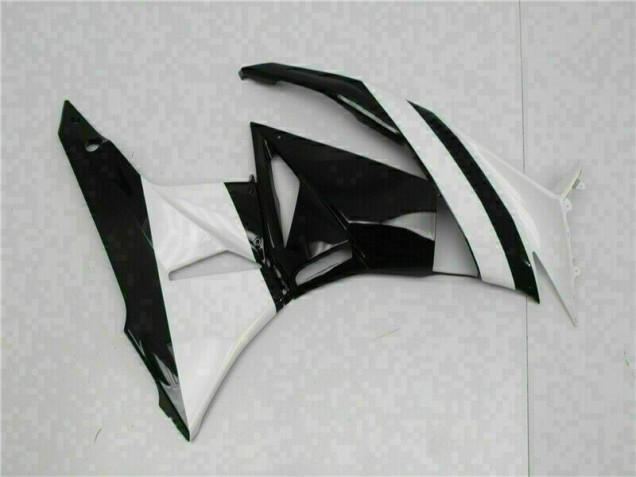 Abs Motocicleta Plásticos ZX6R 09-12 - Branco Preto Abs Motocicleta Plásticos ZX6R 09-12 - Branco Preto