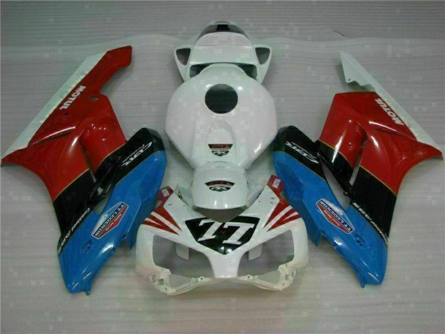 Carenagem Moto CBR 1000RR 04-05 - Branco Vermelho 77 Carenagem Moto CBR 1000RR 04-05 - Branco Vermelho 77