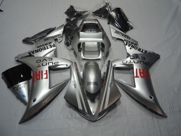 Carenagem Moto CBR 1000RR 04-05 - Prata Vermelho Fiat