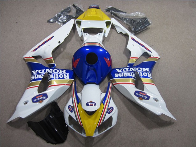 Carenagem Moto CBR 1000RR 06-07 - Branco Azul Rothmans Carenagem Moto CBR 1000RR 06-07 - Branco Azul Rothmans