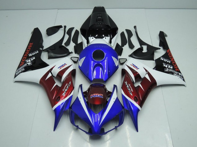 Carenagem Moto CBR 1000RR 06-07 - Burgundy & Azul Carenagem Moto CBR 1000RR 06-07 - Burgundy & Azul