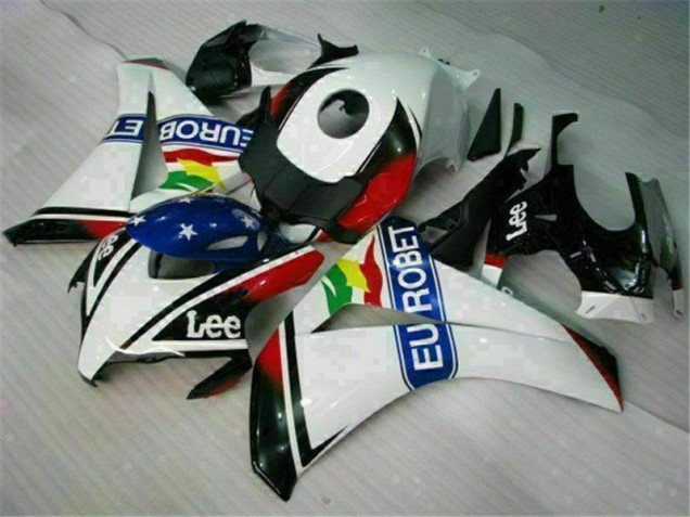 Carenagem Moto CBR 1000RR 08-11 - Branco Azul Vermelho Eurobet Lee