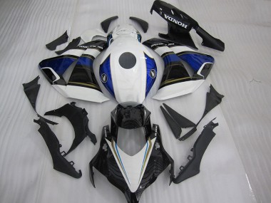 Carenagem Moto CBR 1000RR 08-11 - Branco Preto Azul