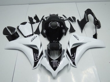Carenagem Moto CBR 1000RR 08-11 - Branco & Preto Cinzento