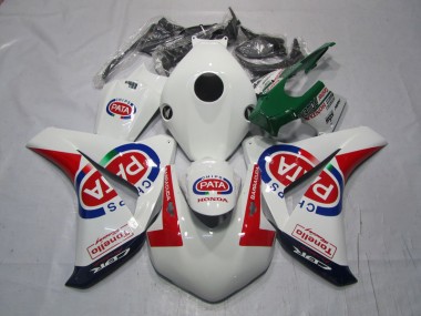 Carenagem Moto CBR 1000RR 08-11 - Branco Vermelho PATA