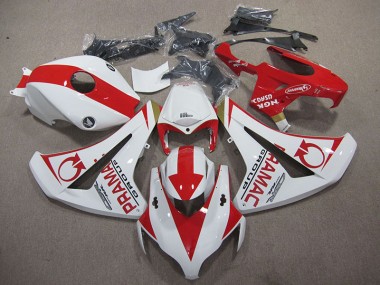 Carenagem Moto CBR 1000RR 08-11 - Branco Vermelho PRAMAC
