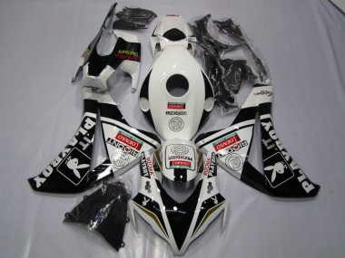 Carenagem Moto CBR 1000RR 08-11 - Preto Branco Denso Playboy