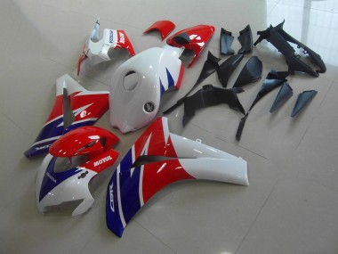 Carenagem Moto CBR 1000RR 08-11 - Vermelho Branco Azul Motul