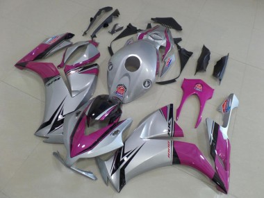 Carenagem Moto CBR 1000RR 12-16 - Prata Rosa