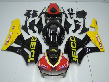 Carenagem Moto CBR 1000RR 12-16 - Preto Vermelho HRC