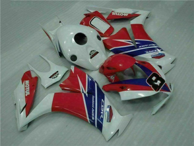 Carenagem Moto CBR 1000RR 12-16 - Vermelho Azul Branco Carenagem Moto CBR 1000RR 12-16 - Vermelho Azul Branco