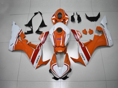 Carenagem Moto CBR 1000RR 17-23 - Laranja Branco HRC