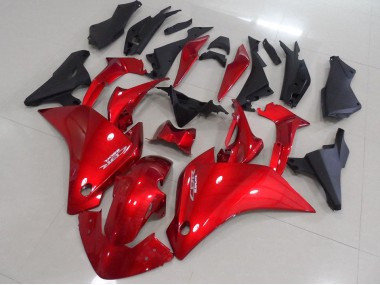 Carenagem Moto CBR 250RR 11-13 - Vermelho Preto Fosco