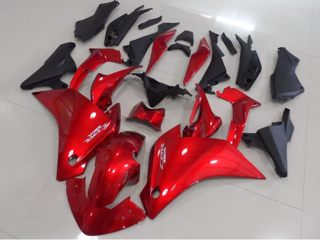 Carenagem Moto CBR 250RR 11-13 - Vermelho Preto Fosco Carenagem Moto CBR 250RR 11-13 - Vermelho Preto Fosco