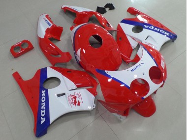 Carenagem Moto CBR 250RR MC22 91-98 - Azul Vermelho Branco