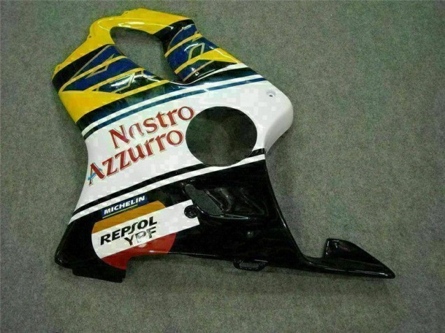 Carenagem Moto CBR 600 F4i 01-03 - Amarelo Branco Carenagem Moto CBR 600 F4i 01-03 - Amarelo Branco