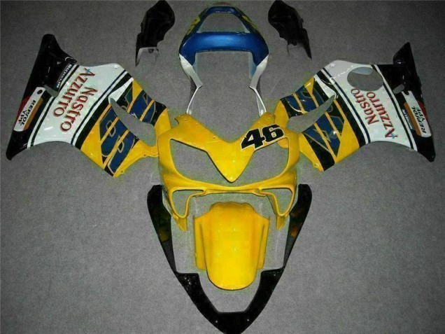 Carenagem Moto CBR 600 F4i 01-03 - Amarelo Branco Carenagem Moto CBR 600 F4i 01-03 - Amarelo Branco