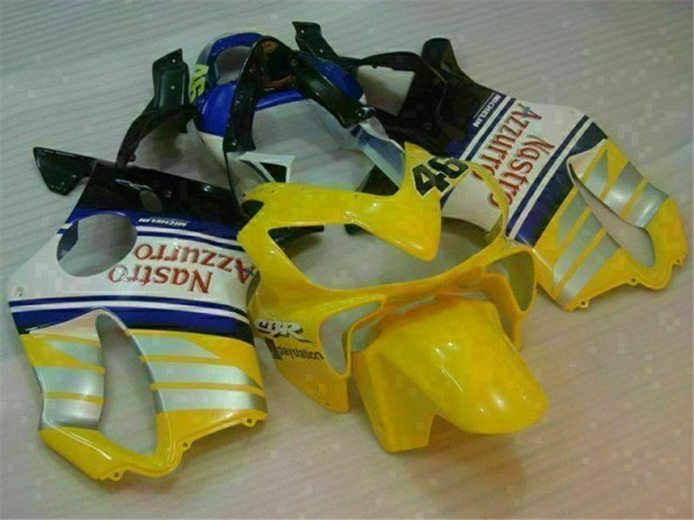 Carenagem Moto CBR 600 F4i 01-03 - Amarelo Prata Nastro Azzurro Carenagem Moto CBR 600 F4i 01-03 - Amarelo Prata Nastro Azzurro